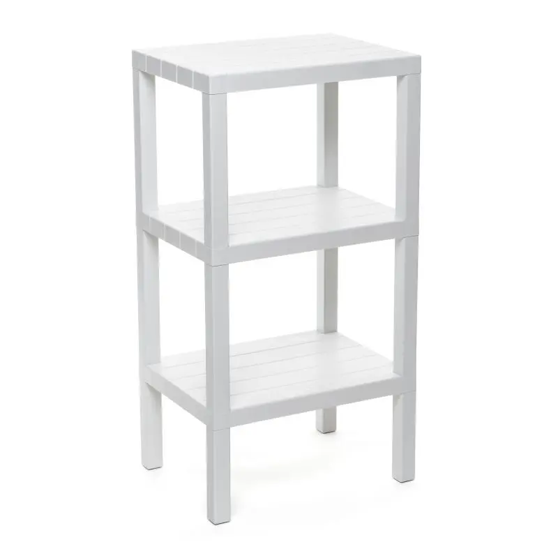 ESTANTERIA LOMBOK RECTANGULAR 3 ALTURAS BLANCO