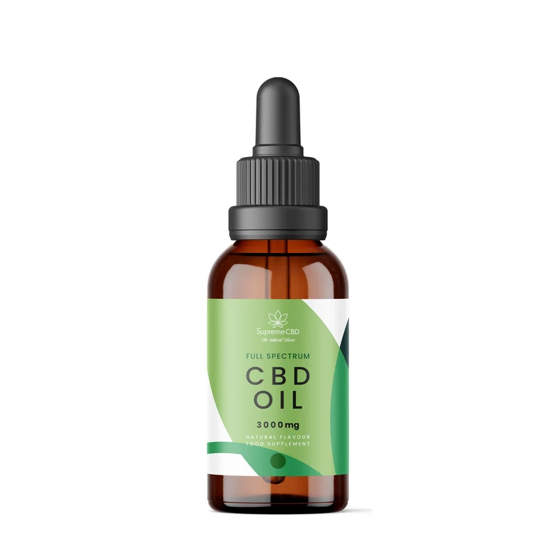 (Liquidación, Consumir preferentemente antes del 25 de junio) Aceite de CBD Supreme 30 ml (3000 mg)