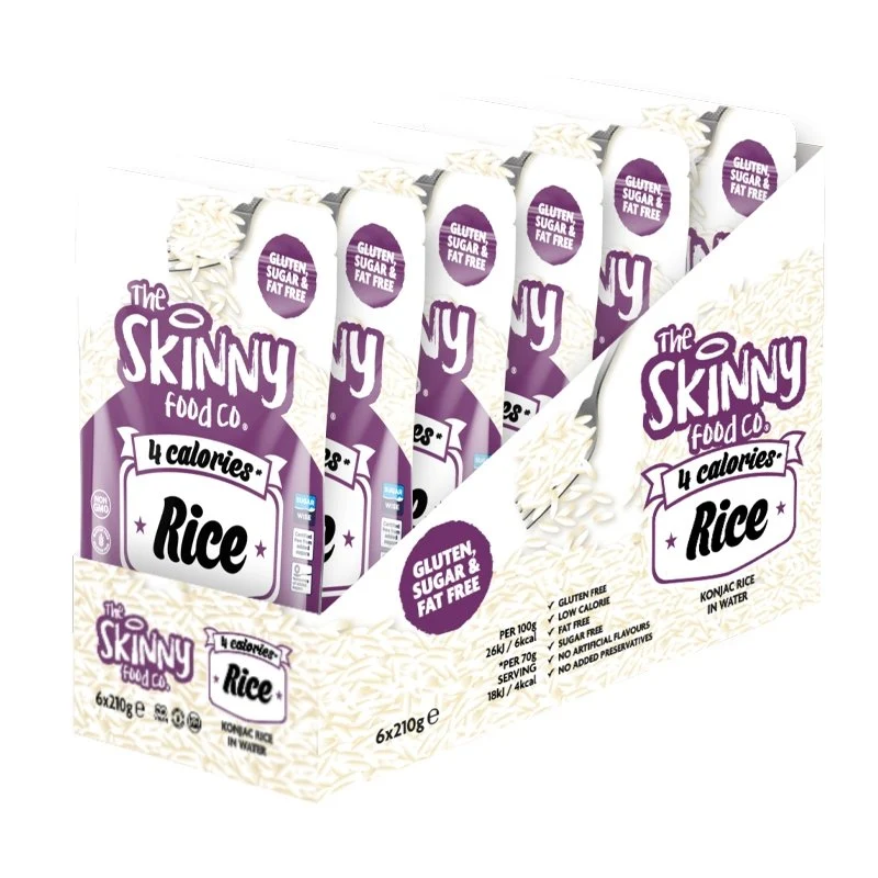 Arroz flaco de konjac bajo en calorías - (caja de 6 x 290 g)