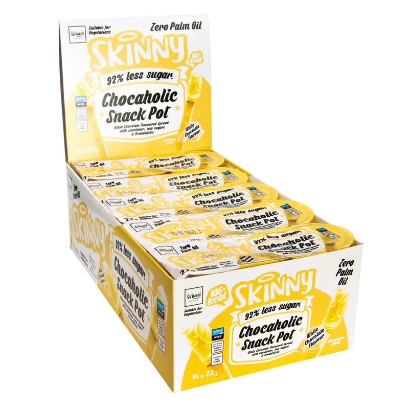 Estuche para snacks con sabor a chocolate blanco Chocaholic - 15 x 22 g