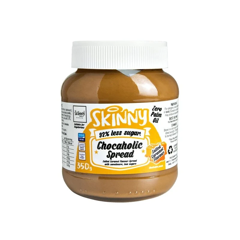 Untable flaco de adicto al chocolate con bajo contenido de azúcar y caramelo salado - 350 g