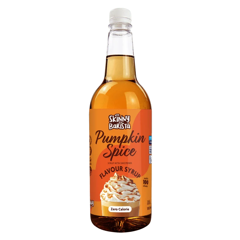 Jarabe de calabaza y especias Skinny Barista - Café Skinny sin azúcar y cero calorías - 1 litro