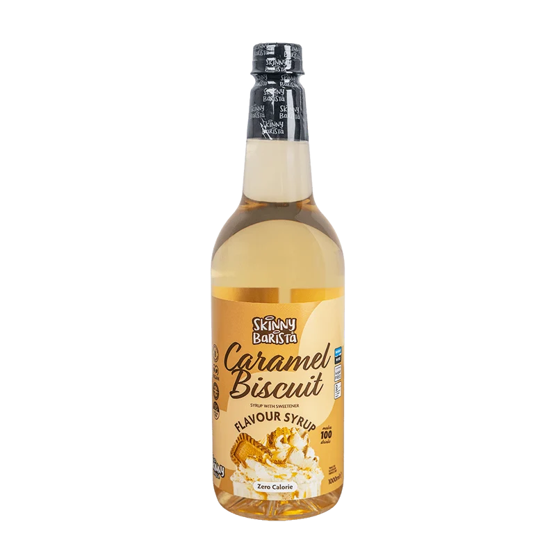 Jarabe de caramelo y galleta Skinny Barista - Café Skinny sin azúcar y cero calorías - 1 litro