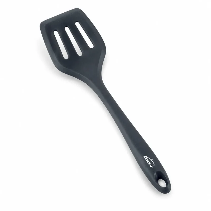 ESPATULA PERFORADA SILICONA GREY