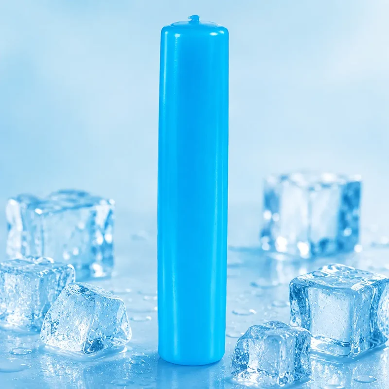 JUEGO 7 ACUMULADORES DE FRIO CILINDRO AZUL