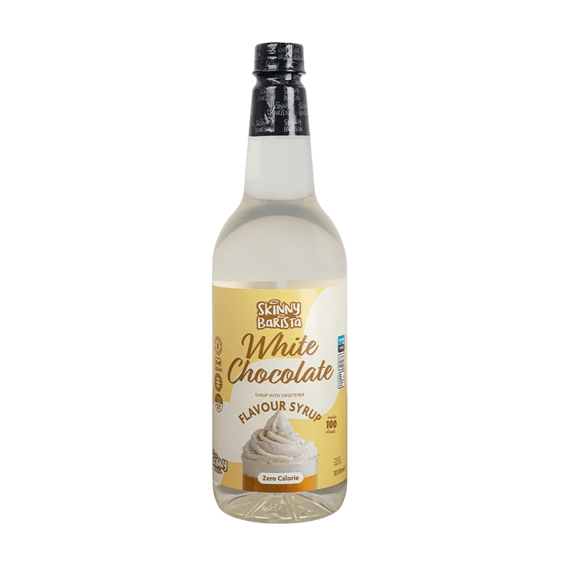 Jarabe de chocolate blanco Skinny Barista - Café Skinny sin azúcar y cero calorías - 1 litro
