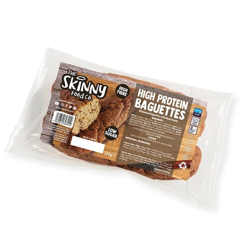 Baguettes delgadas bajas en carbohidratos y altas en proteínas de 220 g
