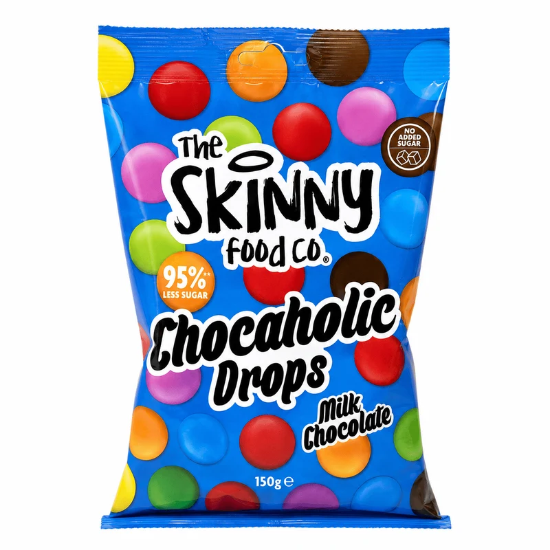 Bolsita para compartir de Skinny Chocaholic Drops - 95 % menos azúcar - 150 g
