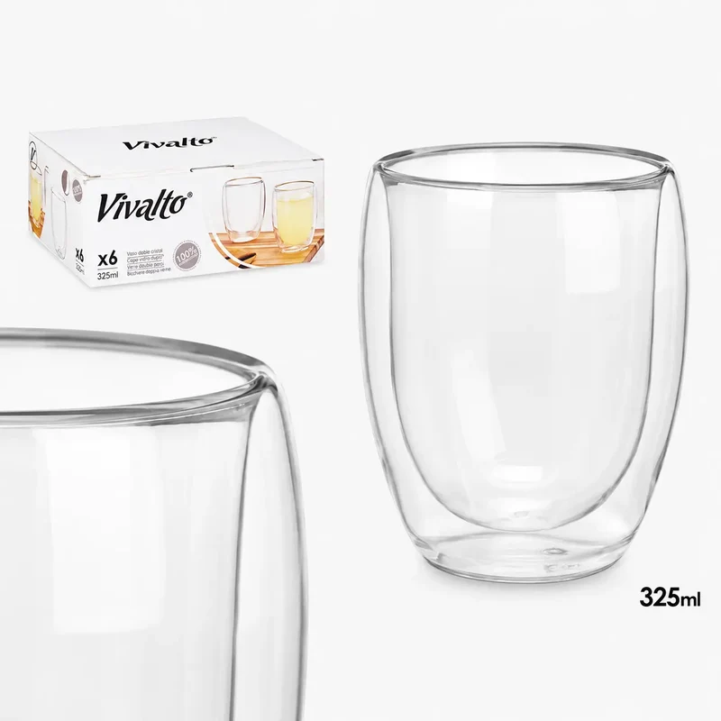 CAJA 6 VASOS BOROSILICATO REFRESCO 325 ML
