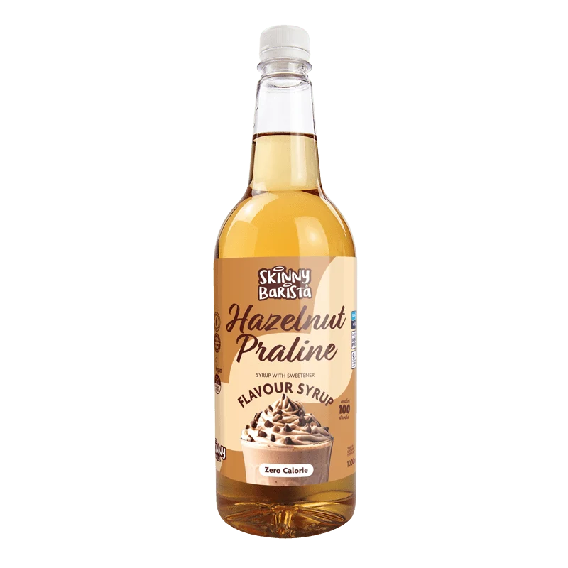 Jarabe de avellana Skinny Barista - Café Skinny sin azúcar y cero calorías - 1 litro