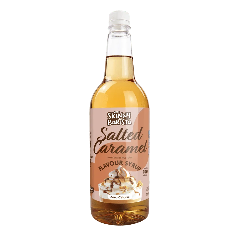 Jarabe de caramelo salado Skinny Barista - Café Skinny sin azúcar y cero calorías - 1 litro