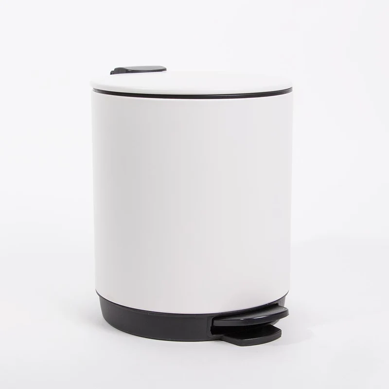 Balde do Lixo CAN com Pedal Branco 5L