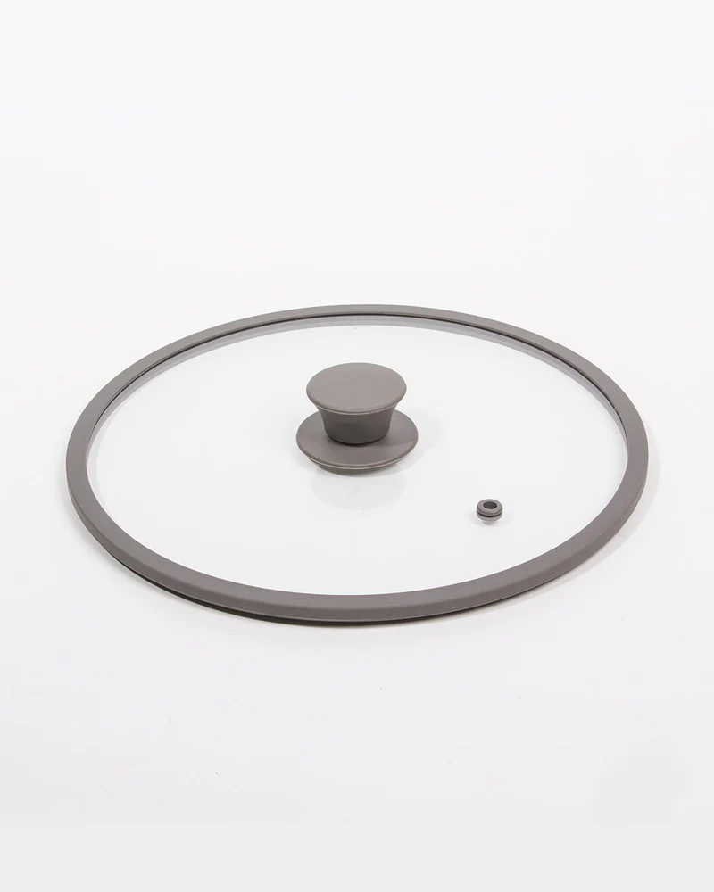 Tampa para Caçarola GLASS LID Cinza D.26cm