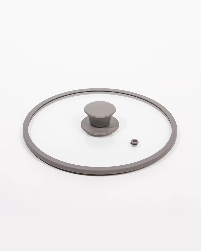 Tampa para Caçarola GLASS LID Cinza D.22cm