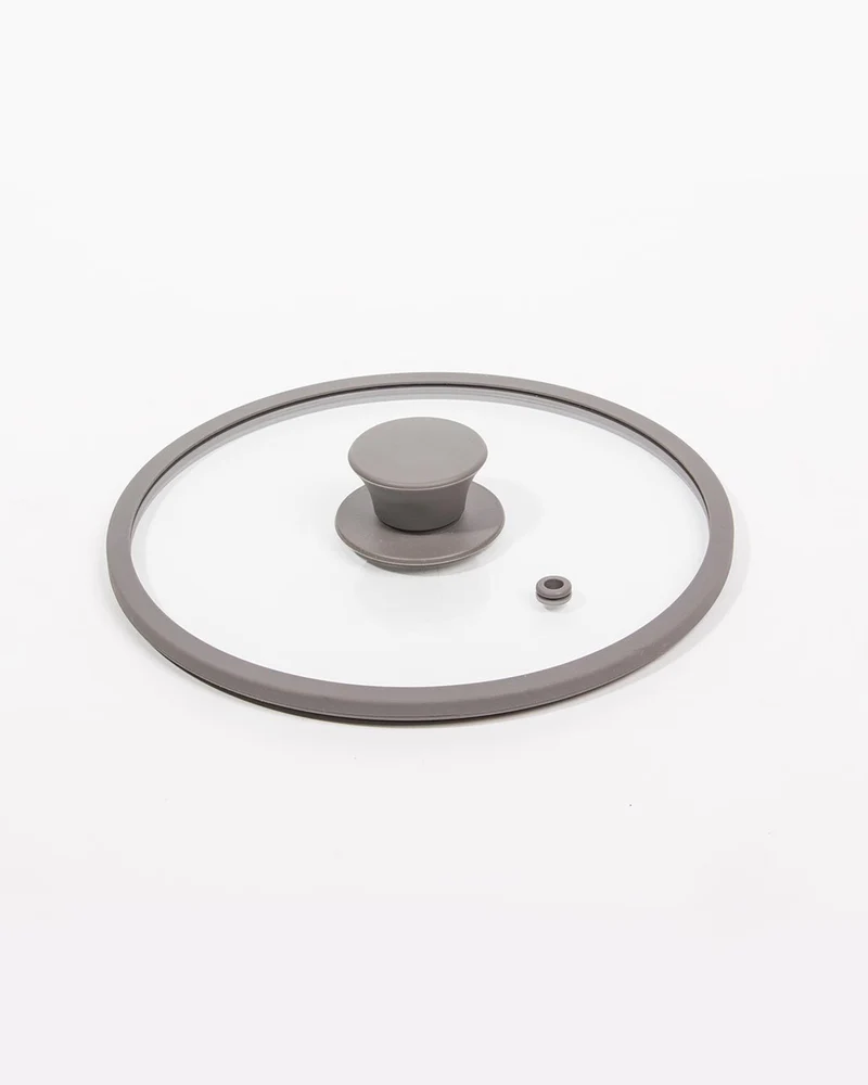 Tampa para Caçarola GLASS LID Cinza D.20cm