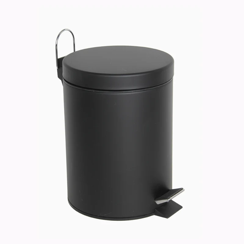 Balde do Lixo NETT com Pedal Preto 5L