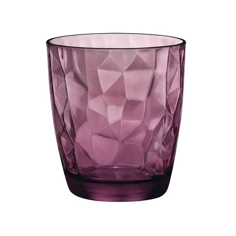 SET 6 VASOS DIAMOND PURPURA 39CL FB