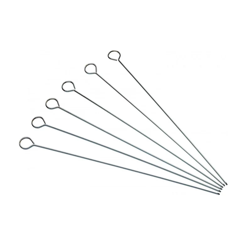 SET 6 PINCHOS DE ACERO INOXIDABLE 40CM MASTERCLASS