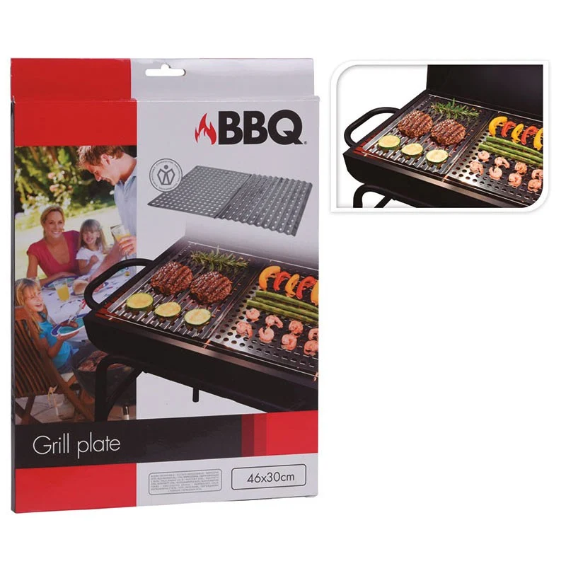 SET 2 REJILLAS ACERO BBQ