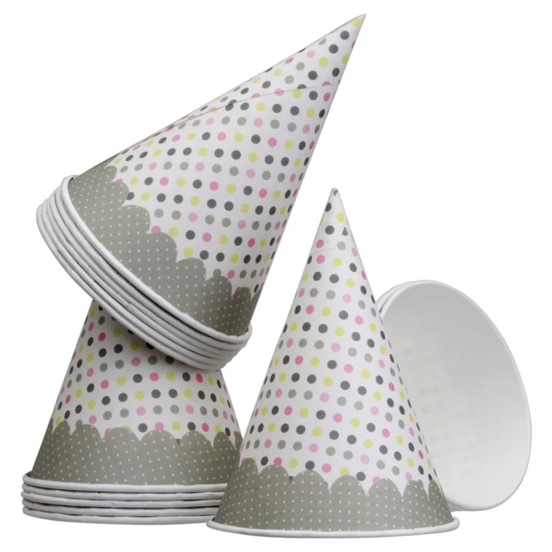 SET 15 CONOS DE PAPEL FIESTA