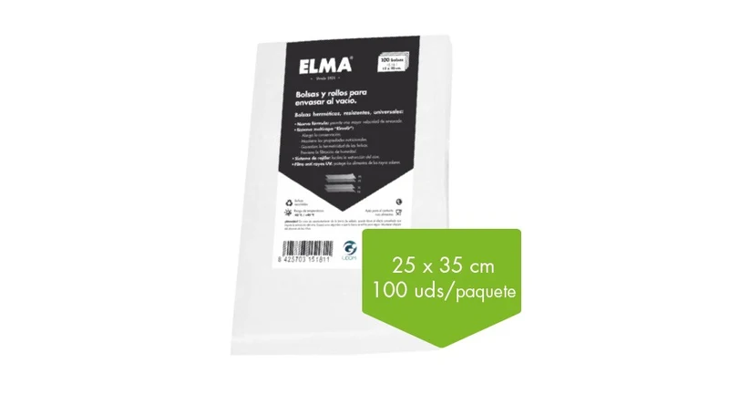 BOLSAS ENV. VACIO 25X35CM 100UDS