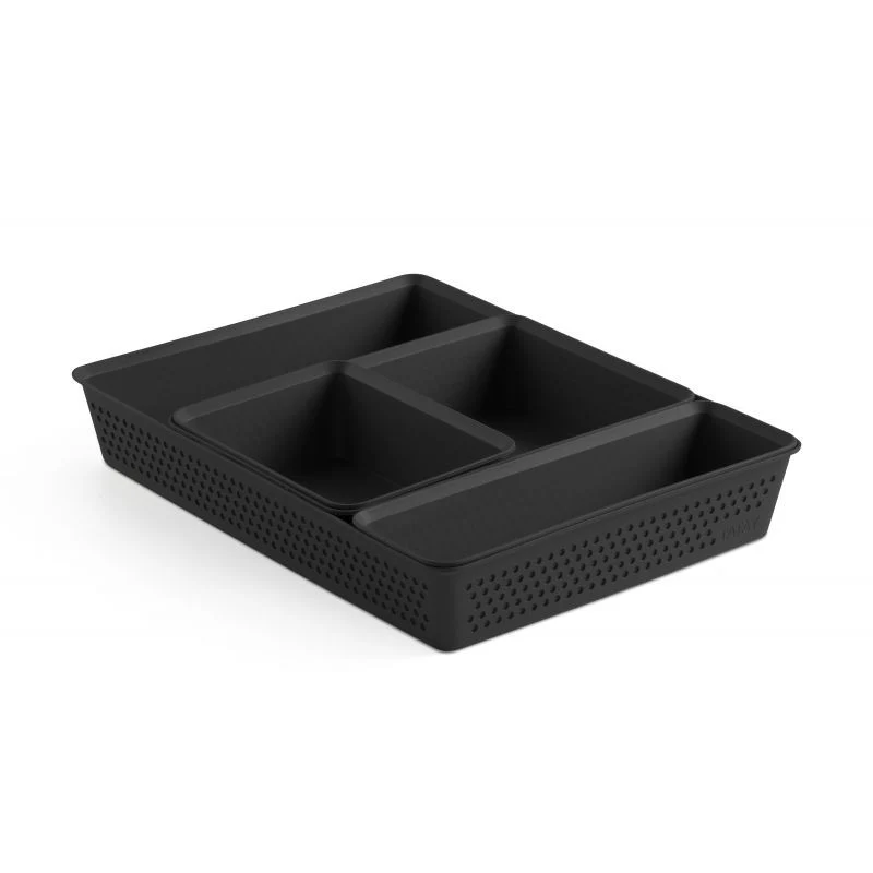 SET 4 ORGANIZADORES SLIM+A6+A5+A4 BOHOL NEGRO