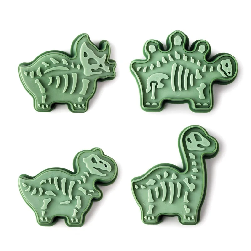 SET 4 CORTAPASTAS DINOSAURIOS IBILI