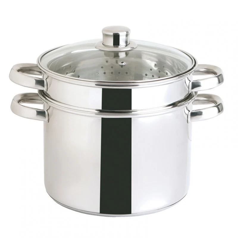 SET 3 OLLAS PASTA & VAPOR INOX GASTRO FRESH