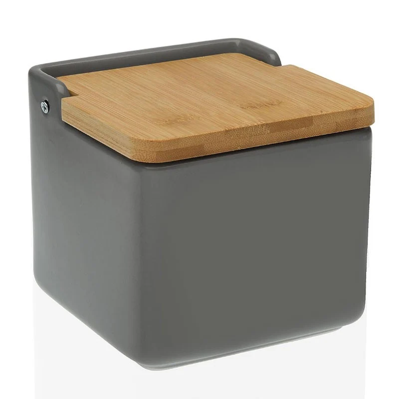 SALERO TAPA BAMBU GRIS