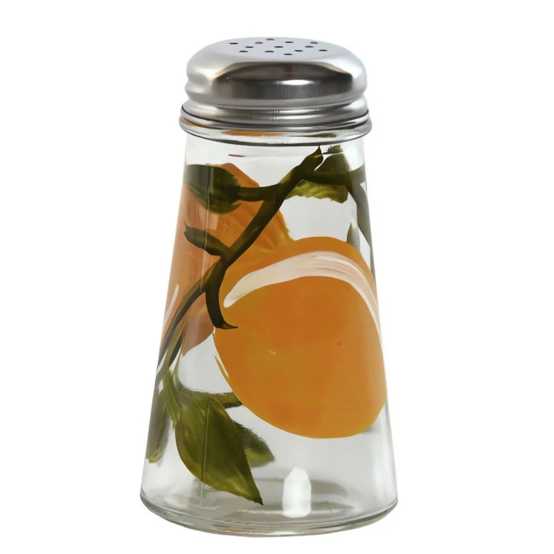 SALERO CRISTAL 5,6X5,6X10 INOX 100ML LIMONES