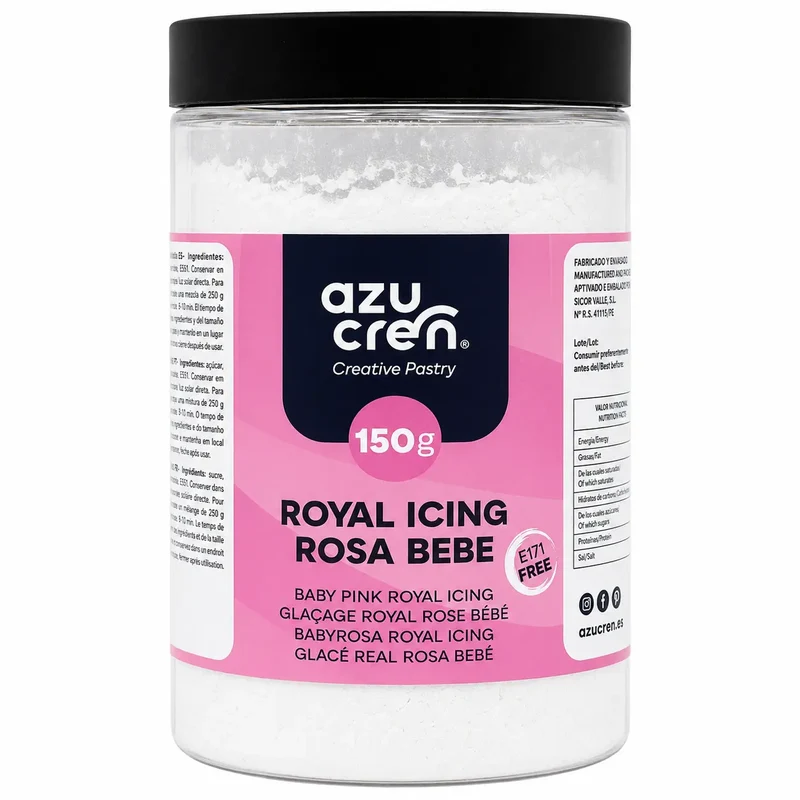 ROYAL ICING ROSA BEBE 150 GRAMOS AZUCREN
