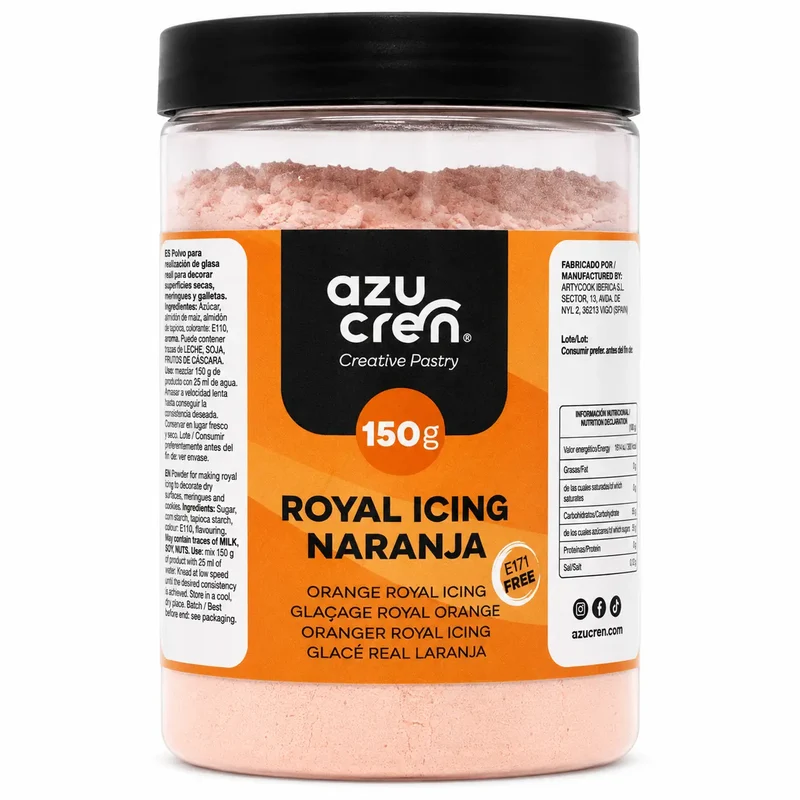 ROYAL ICING NARANJA 150 GRAMOS AZUCREN