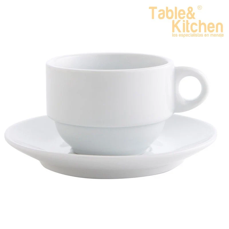 PLATO TÉ BLANCO 15 CM PORCELANA BASIC