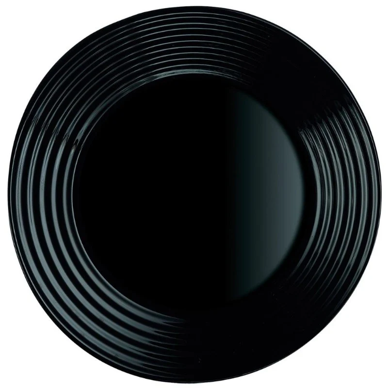 PLATO POSTRE 19CM HARENA NEGRO LUM