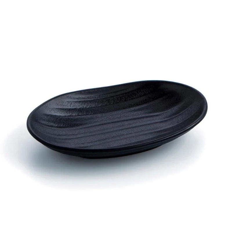 PLATO OVAL MELAMINA MATE 18CM QD