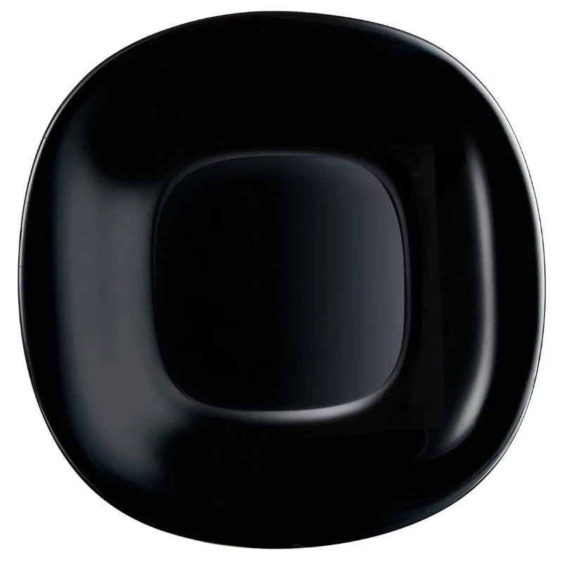 PLATO LLANO 26 CM CARINE NEGRO