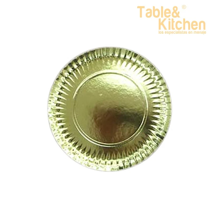 PLATO CARTON ORO 30CM