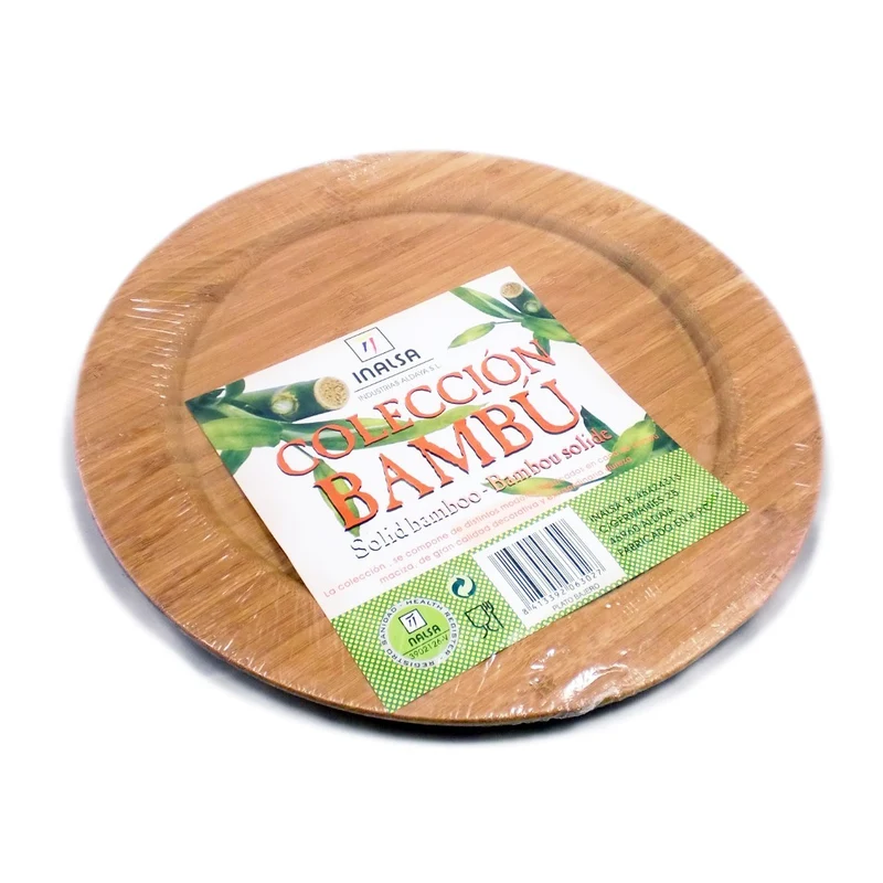 BAJO PLATO BAMBÚ 30CM