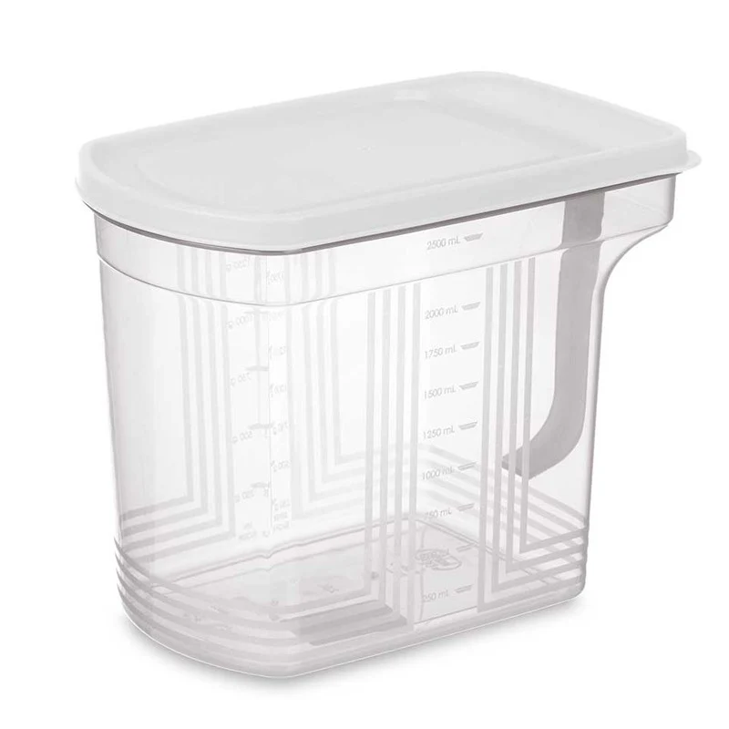 ORGANIZADOR CON ASA Y TAPA 2,5L TRANSPARENTE