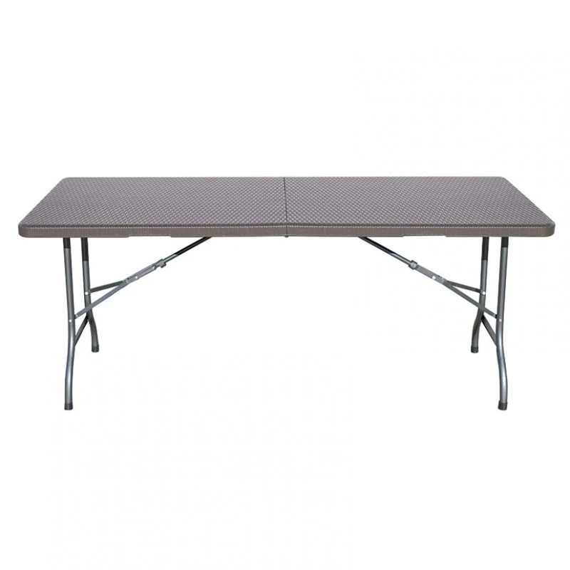 MESA POLIET. RATAN PLEG. 179X74,5X72 CM