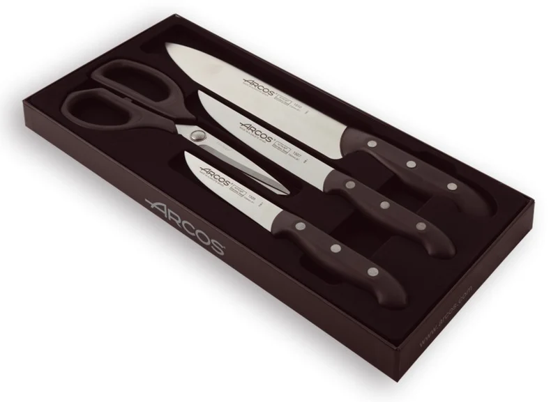 JUEGO COCINA 3 PZAS + TIJERAS SERIE MAITRE ARCOS