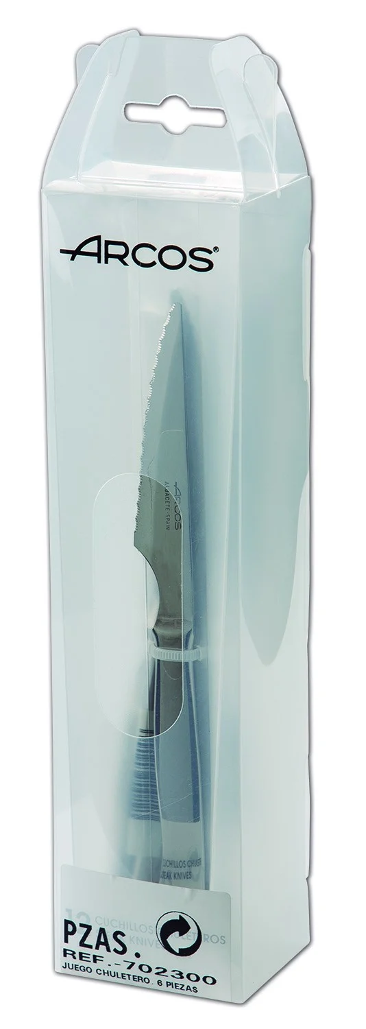 JUEGO 6 CHULETEROS INOX 110MM