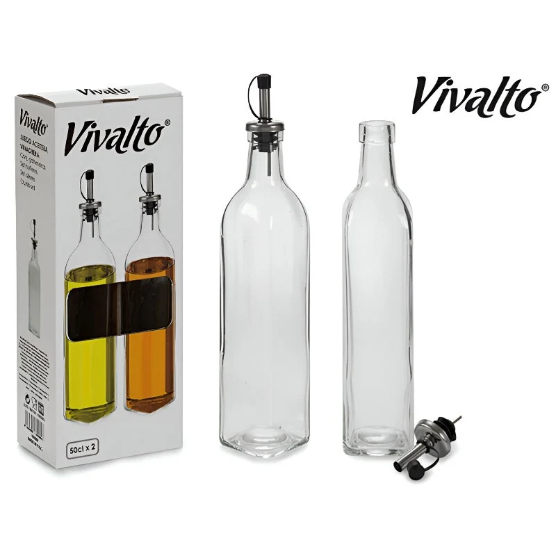 JUEGO ACEITERA Y VINAGRERA CRISTAL 50 CL