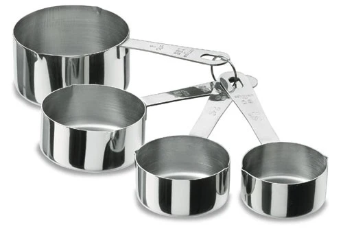 SET 4 TAZAS MEDIDORAS INOX