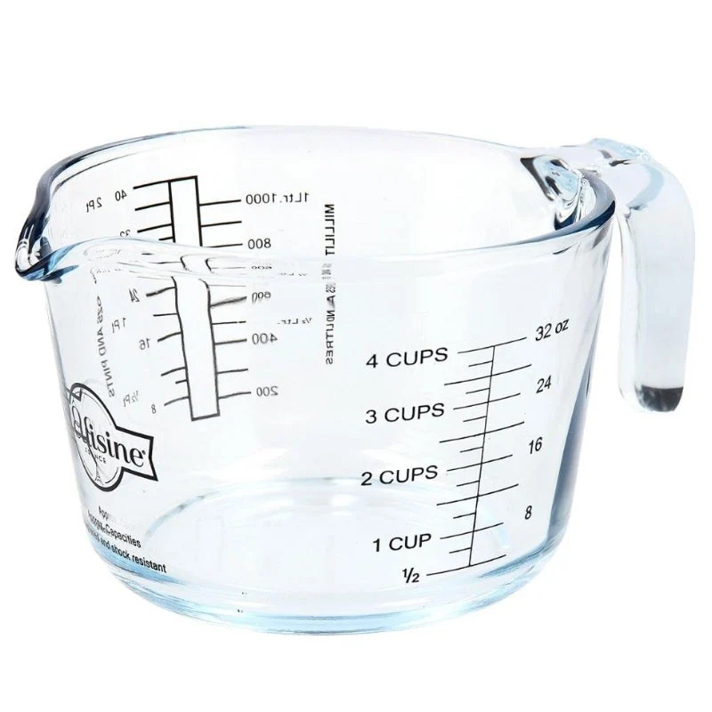 JARRA MEDIDORA VIDRIO 1L OCUISINE