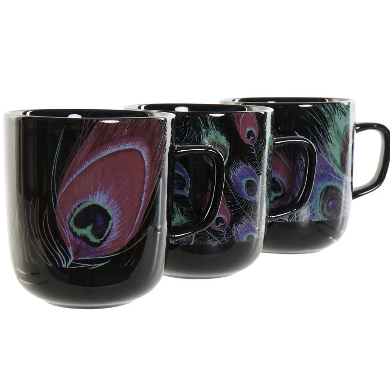 MUG PORCELANA PEACOCK SURT