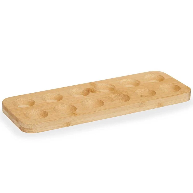 HUEVERA 12 HUECOS BAMBU 30X11CM