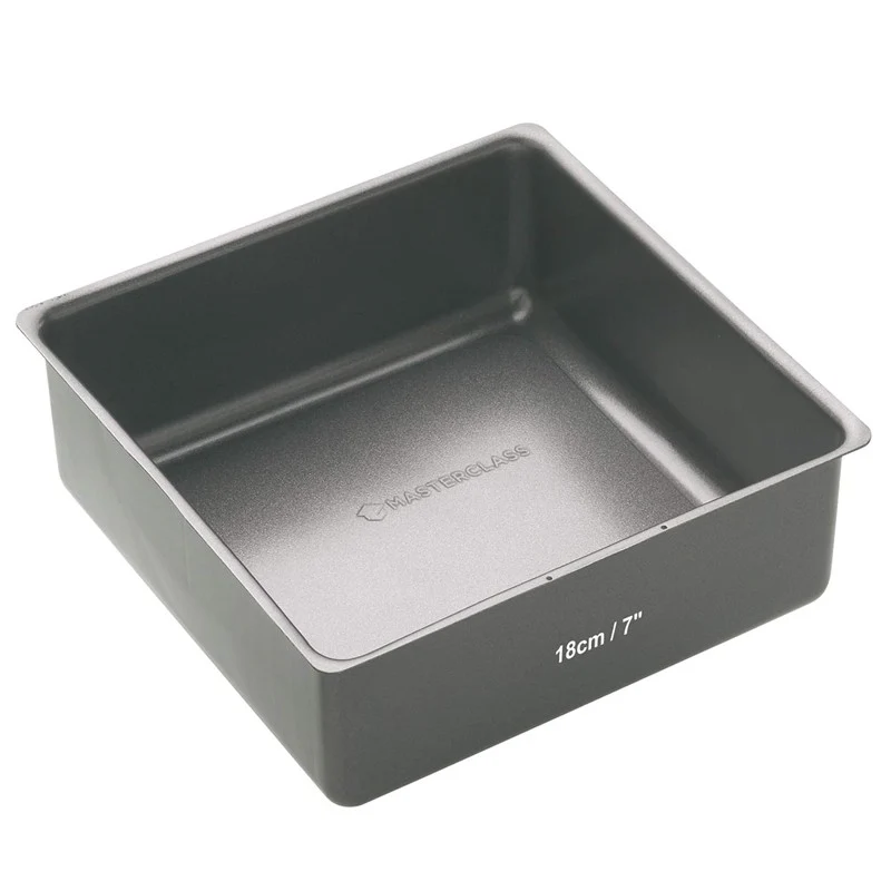 MOLDE CUADRADO ANTIADHERENTE BASE SUELTA 18CM MASTERCLASS