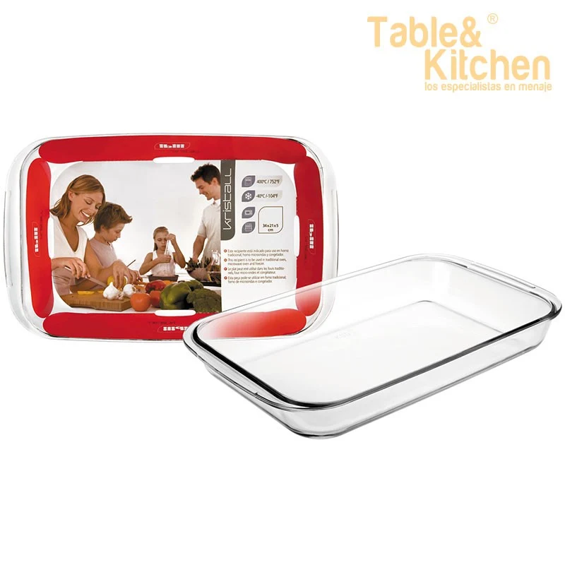 FUENTE HORNO RECTANGULAR KRISTALL 23X15CM