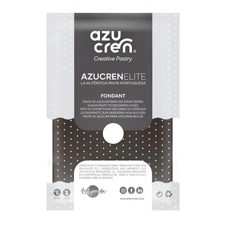 FONDANT NEGRO AZUCREN 500 GRAMOS